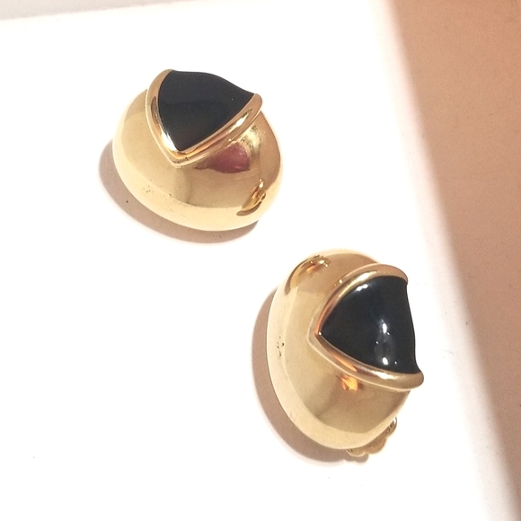 ANDRE COURREGES Paris Modernist Earrings ~ Vintage - Picture 2 of 5